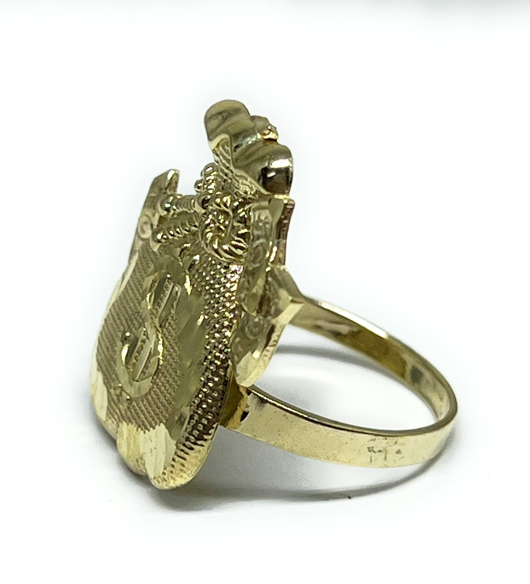 10k Gold Filled Ring Worth 10k Solid Gold Yellow MONEY BAG DOLLARS