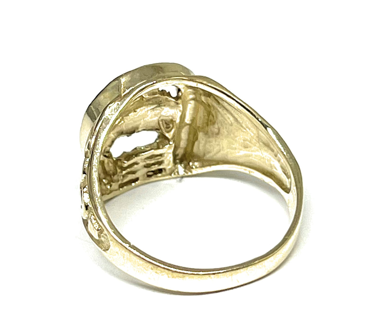 10k Solid Gold Yellow Horse Horseshoe Ring – Fran & Co