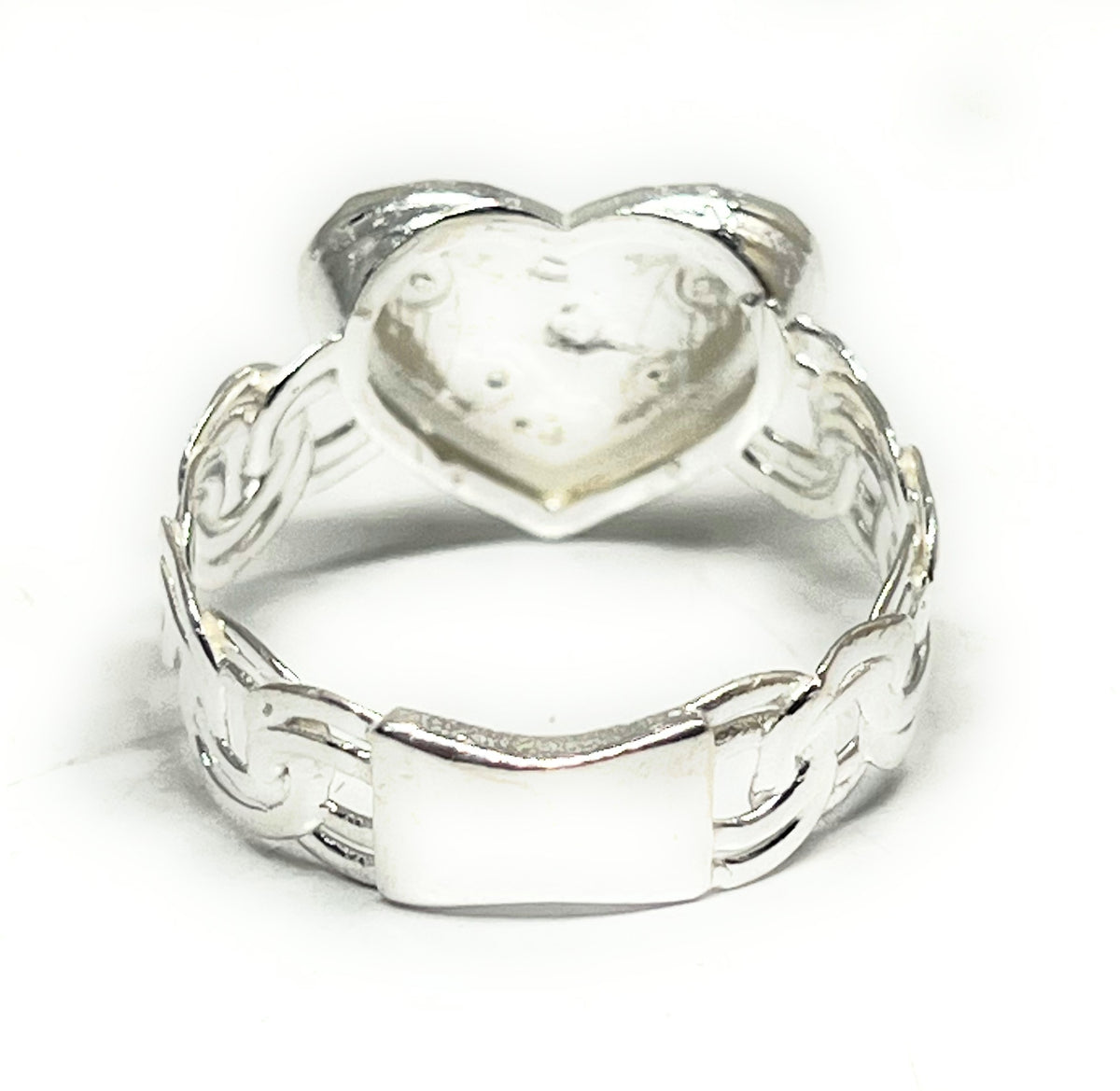 925 Silver Chino Link Heart Ring – Fran & Co. Jewelry Inc.