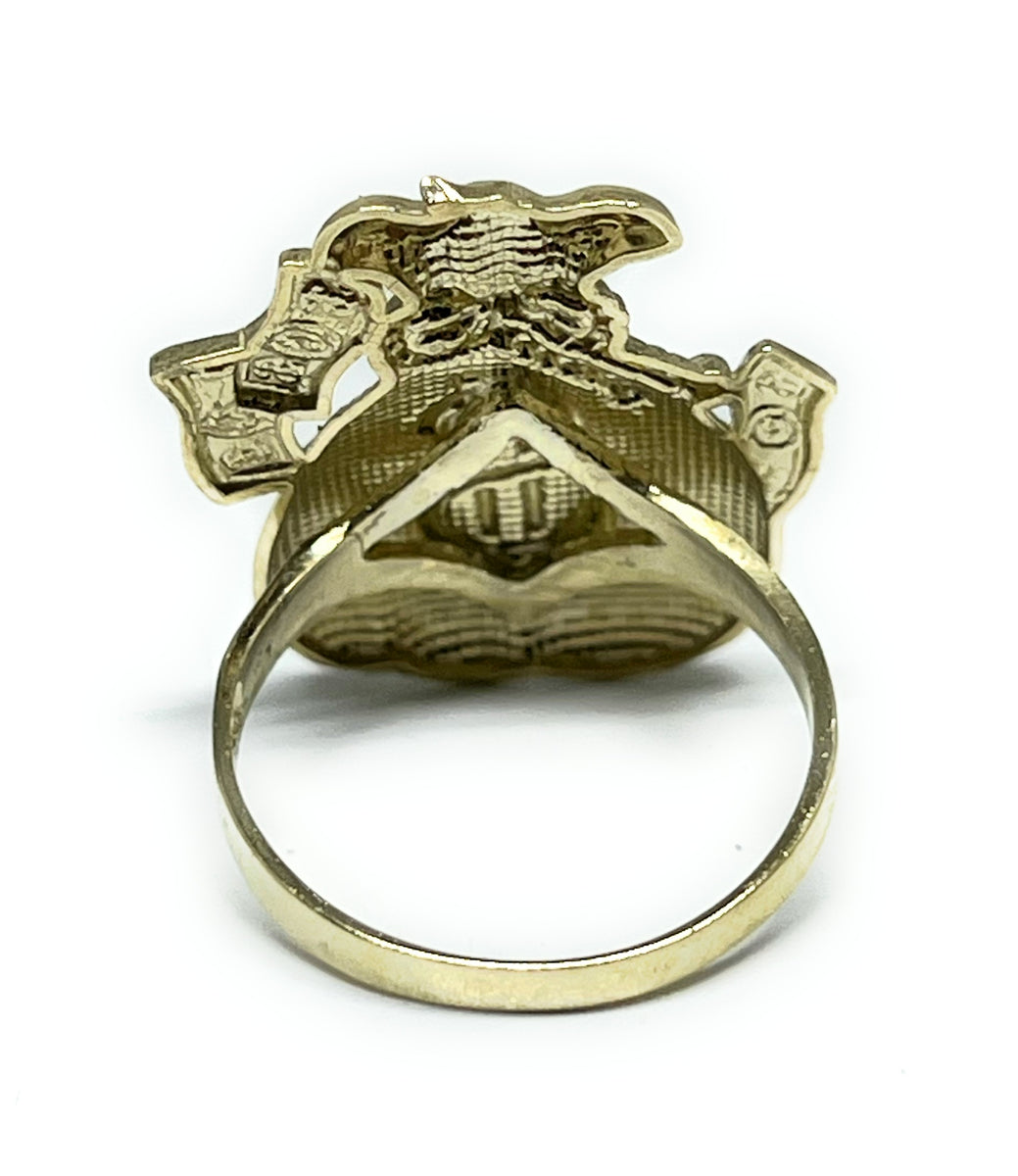 10k Gold Filled Ring Worth 10k Solid Gold Yellow MONEY BAG