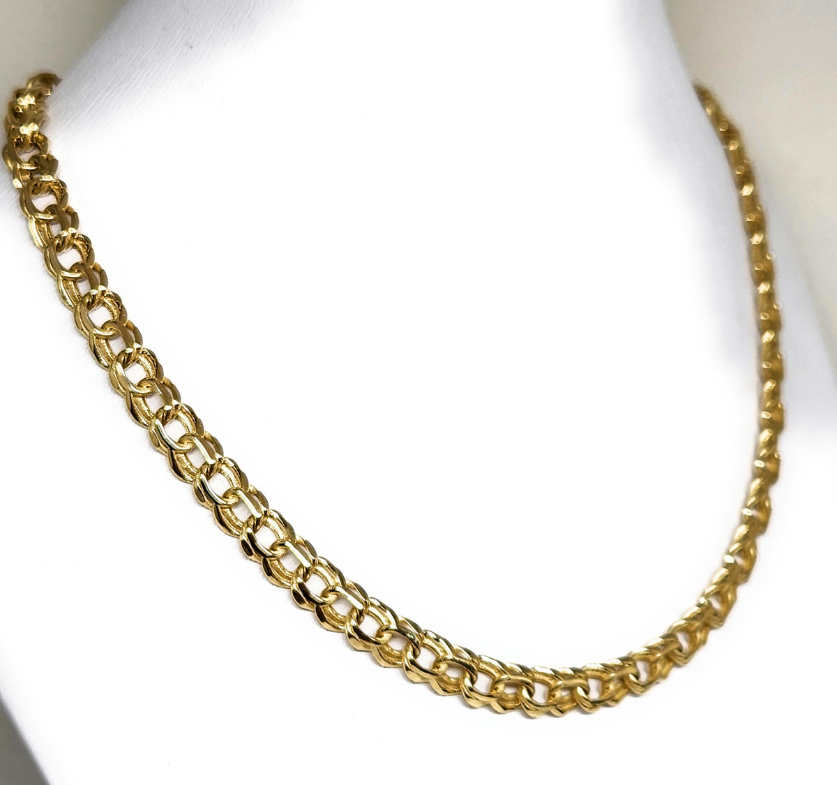 14k Solid Gold CHINO LINK CHAIN 2024 INCH 6.8MM Width (2124g) Fran