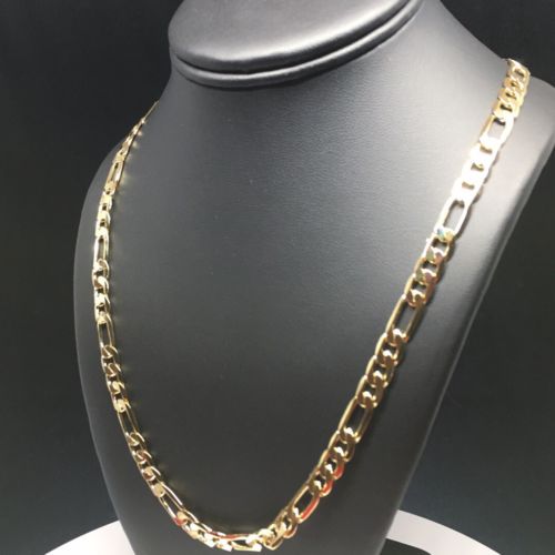Chapado en 26 "Cadena Figaro Figaro 26" Oro Laminado – Fran & Co Jewelry