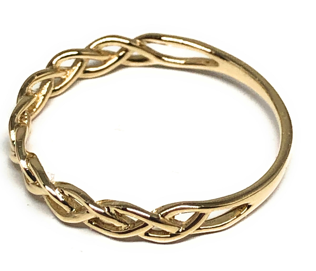 10k Solid Gold Twist Band Ring (FC 123) Fran & Co Jewelry