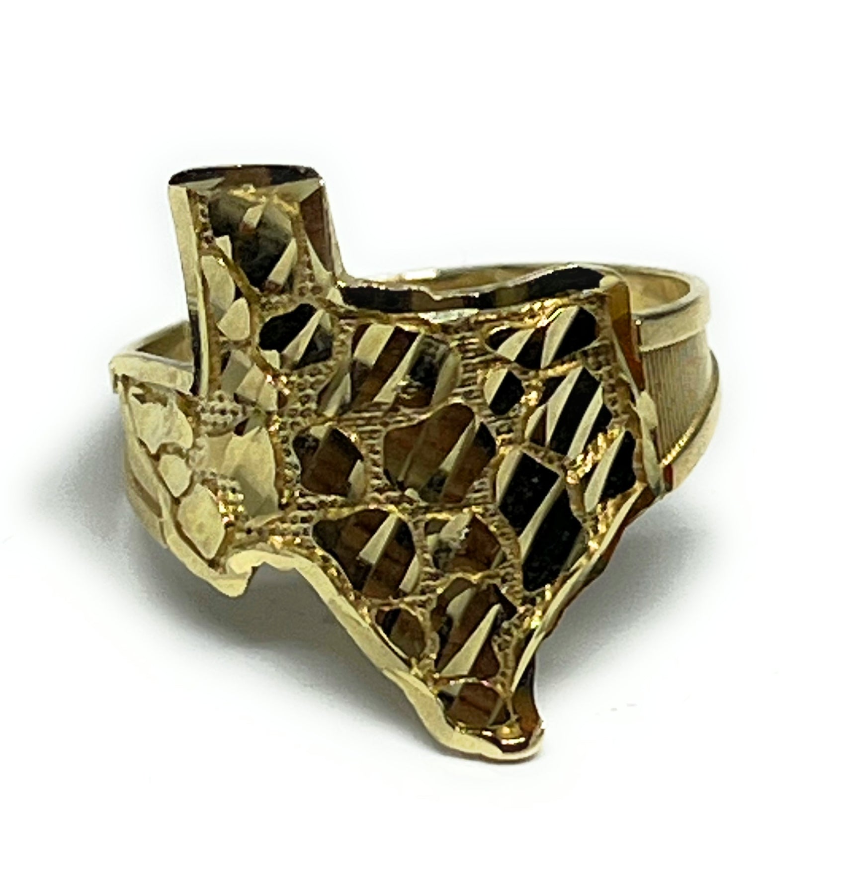 10k Solid Gold TEXAS Nugget Ring – Fran & Co. Jewelry Inc.