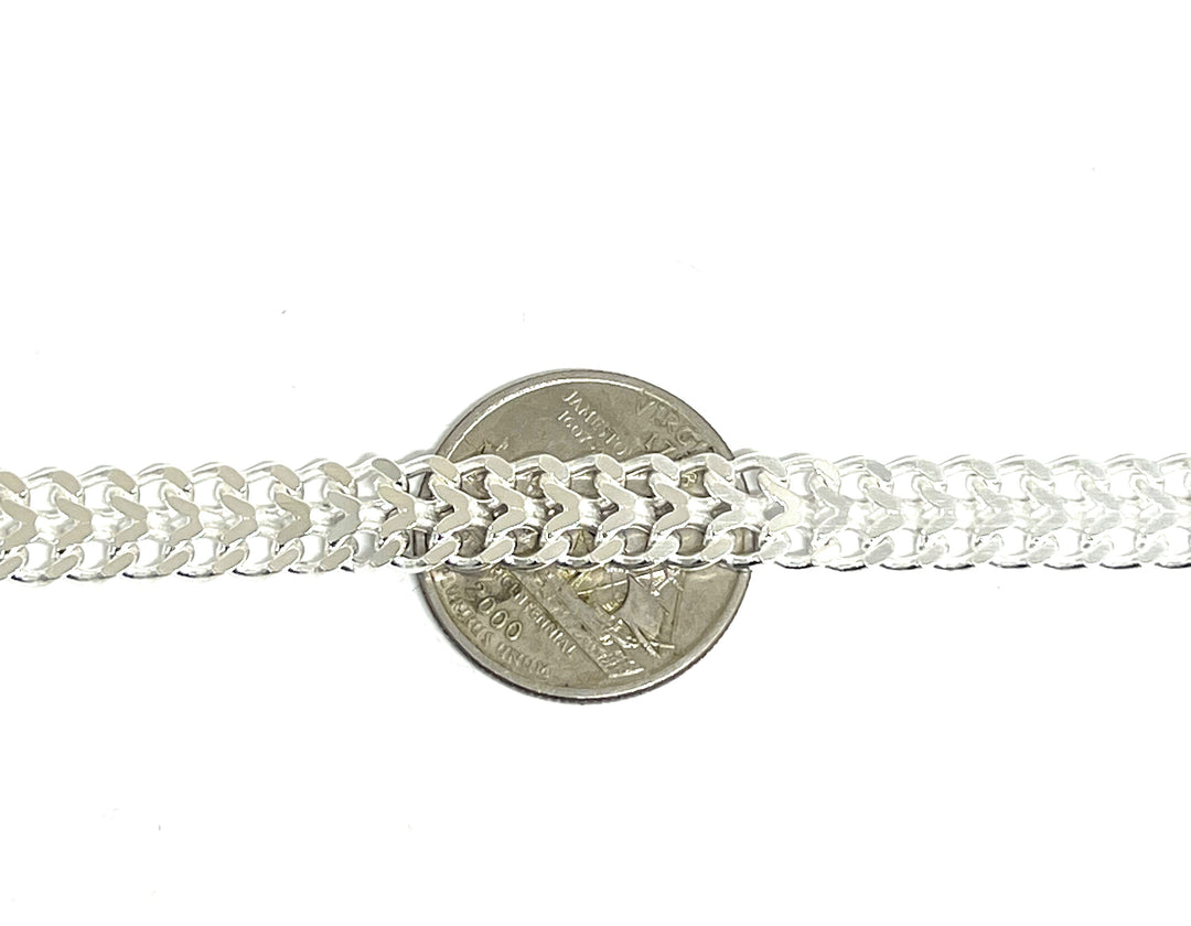 925 Silver PETATILLO LINK 8-8.5 inch 8.2mm width Braccelet – Fran