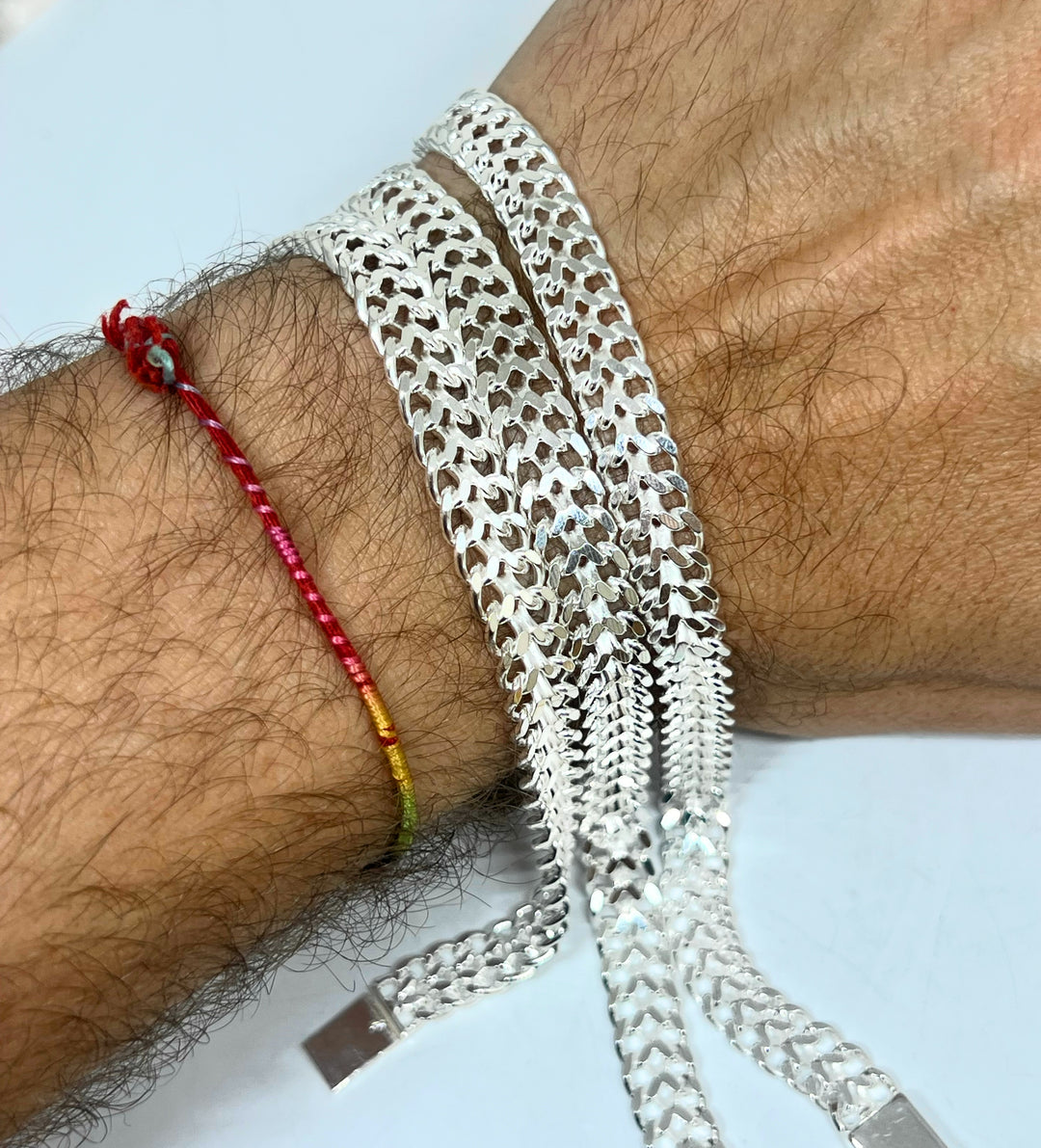 925 Silver PETATILLO LINK 8-8.5 inch 8.2mm width Braccelet – Fran