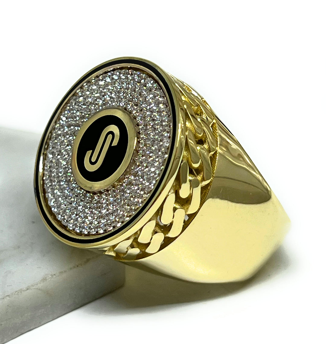 10K CZリング Real 10K Yellow Gold CZ Ring S:6; Women & Men | eBay
