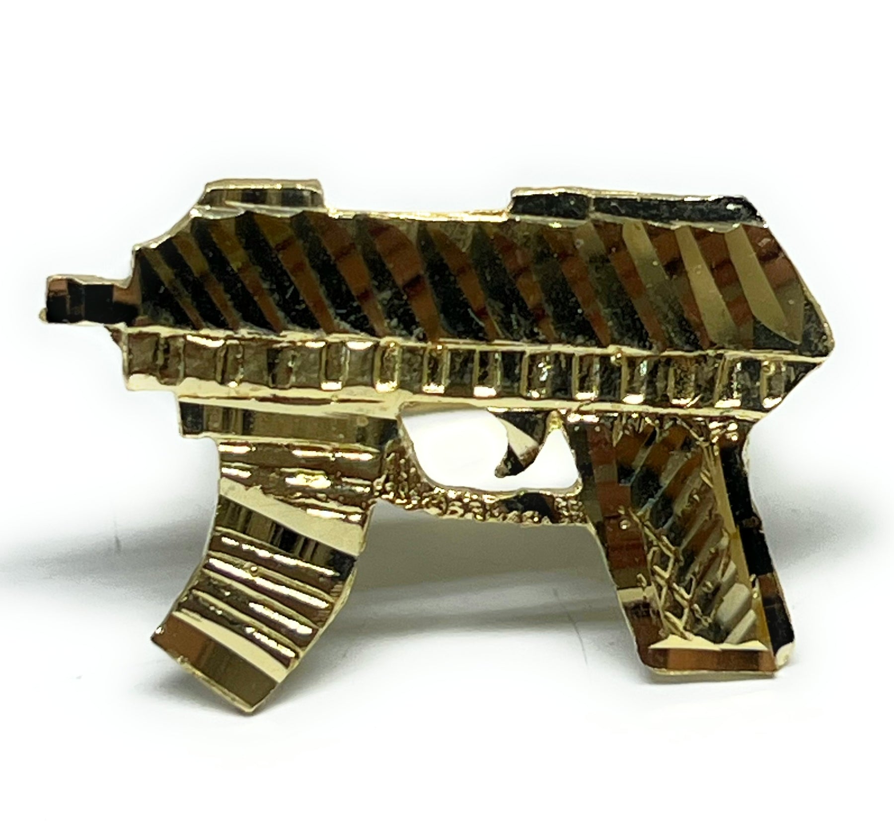 Machine Gun Ring 10k Solid Gold Yellow UZI MACHINE GUN RING (SM,MED,LG) – Fran & Co ...