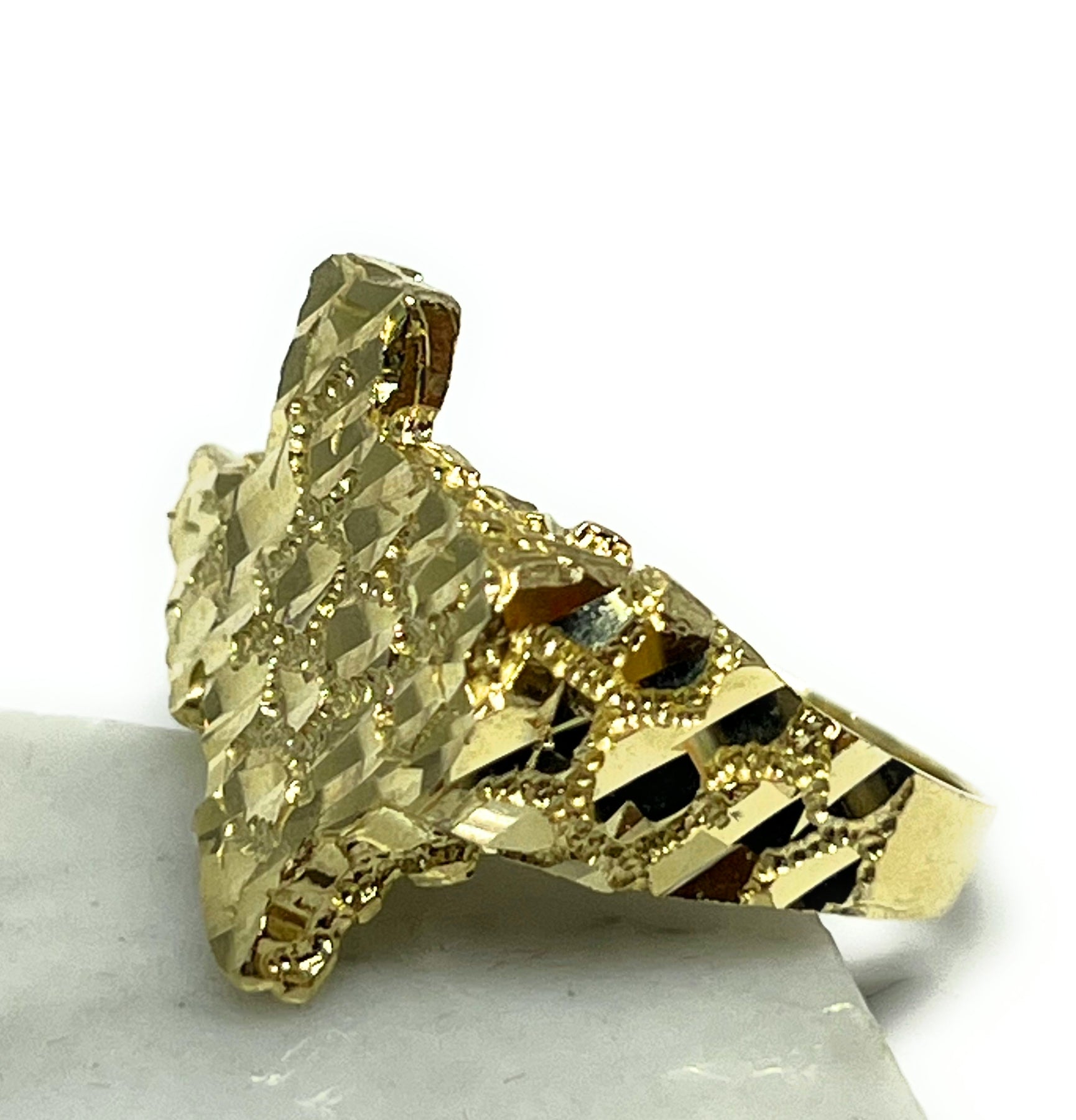10k Solid Gold TEXAS Nugget Ring – Fran & Co. Jewelry Inc.