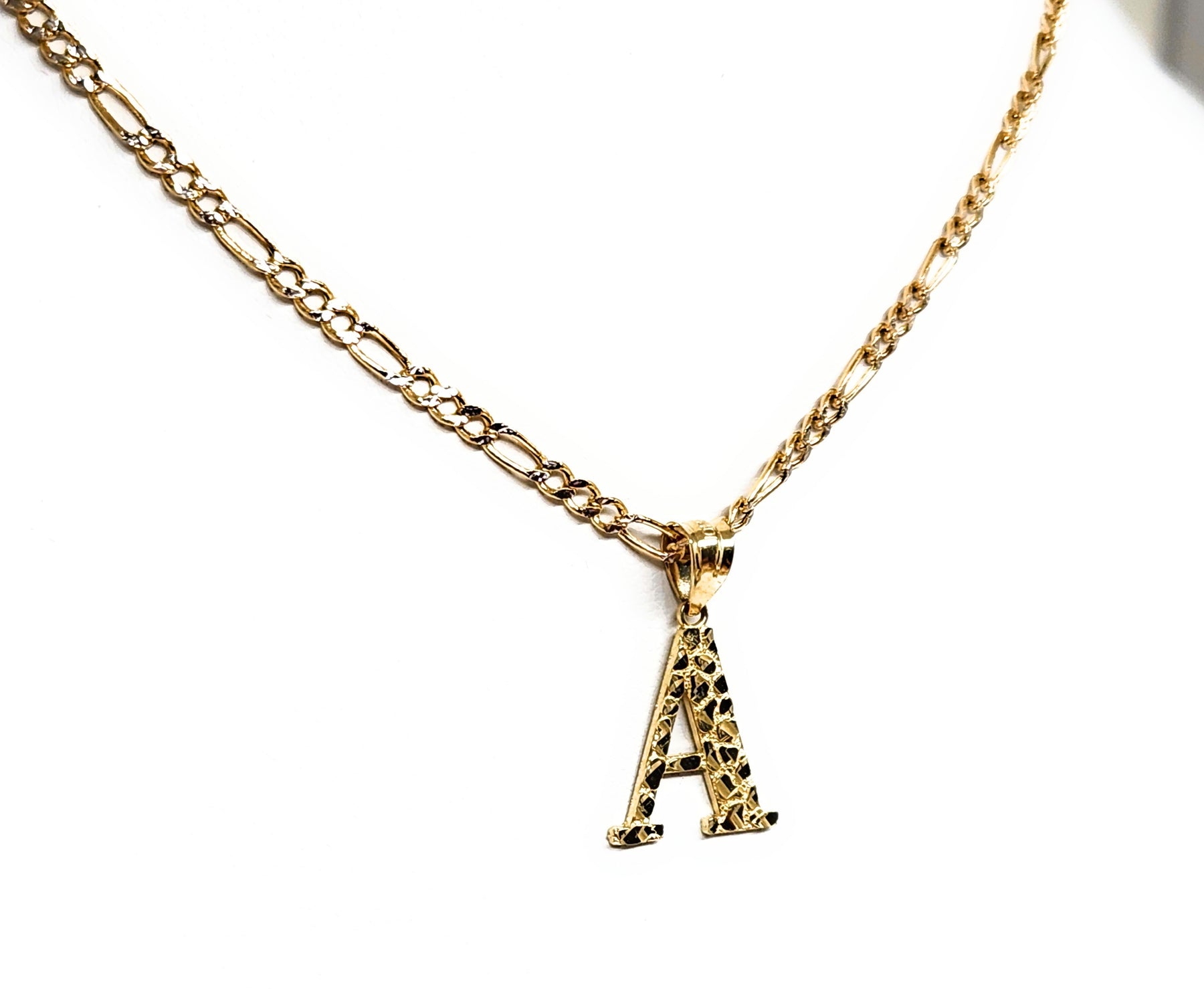 J Pendant Floreo 10K Yellow Gold Initial Pendant - Solid Block Letter ...