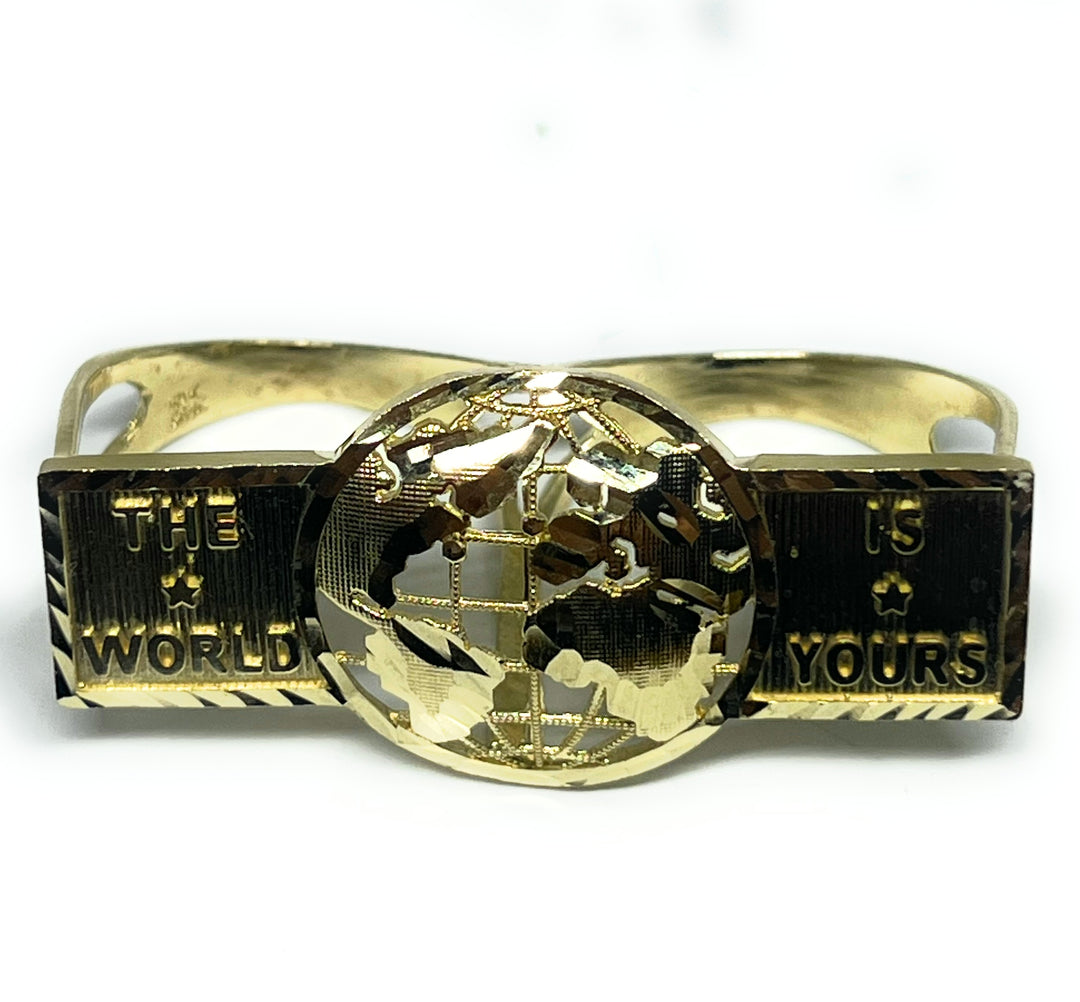 10k Solid Gold Yellow TWO FINGER 