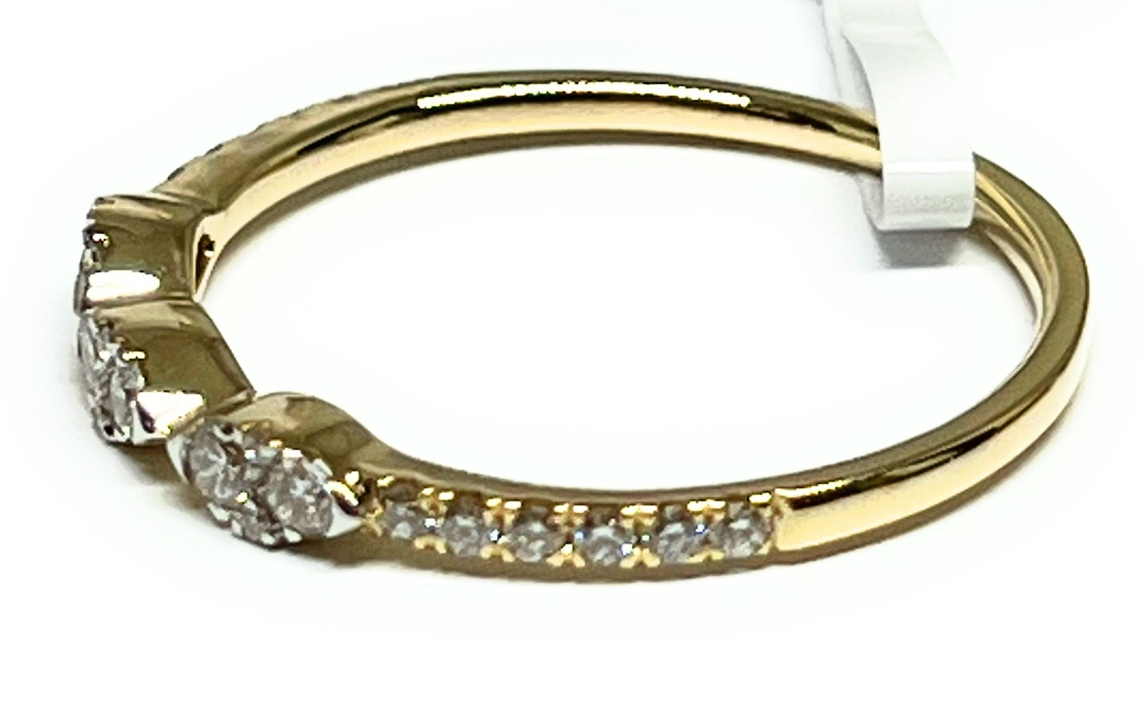 14k Solid Gold Round Brilliant Cut Diamond Triple Grooved Ring Band 0 14k-solid-gold-round-brilliant-cut-diamond-triple-grooved-ring-band-0