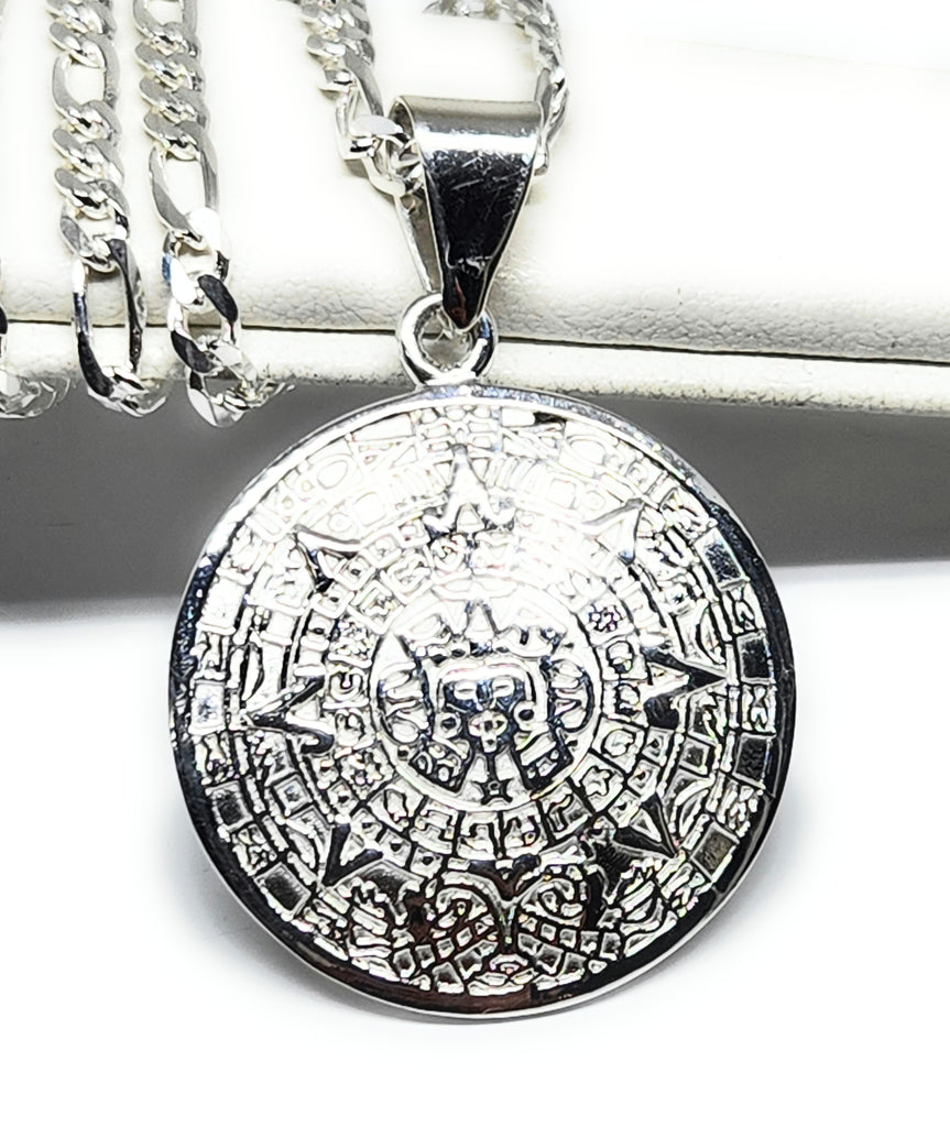 メキシコ　アステカカレンダー　ブローチネックレスsilver925 image_71a9863d-b162-4caf-80df-