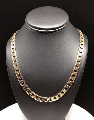 Men's Large Hip Hop 30 Inch Cuban Link Chain Gold Laminated 9mm Width - Fran & Co. Jewelry