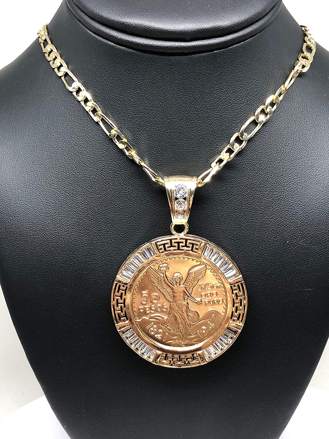 Centenario Gold Plated Coin Chain Pendants by Fran & Co. Jewelry – Fran ...