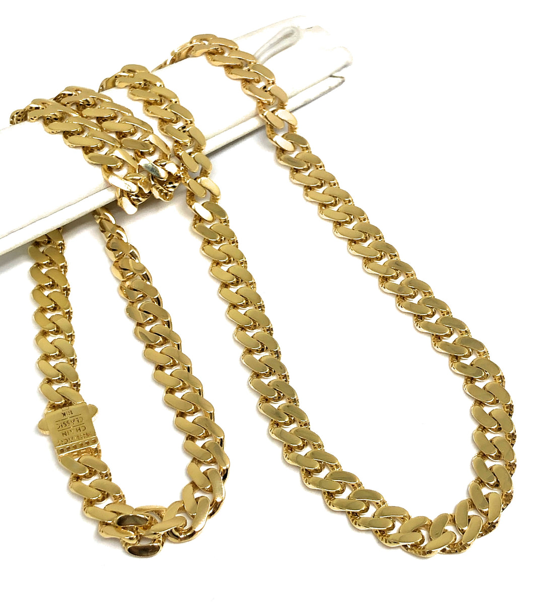 10k Solid Gold Monaco Miami Cuban Link Chain 18-26 inches