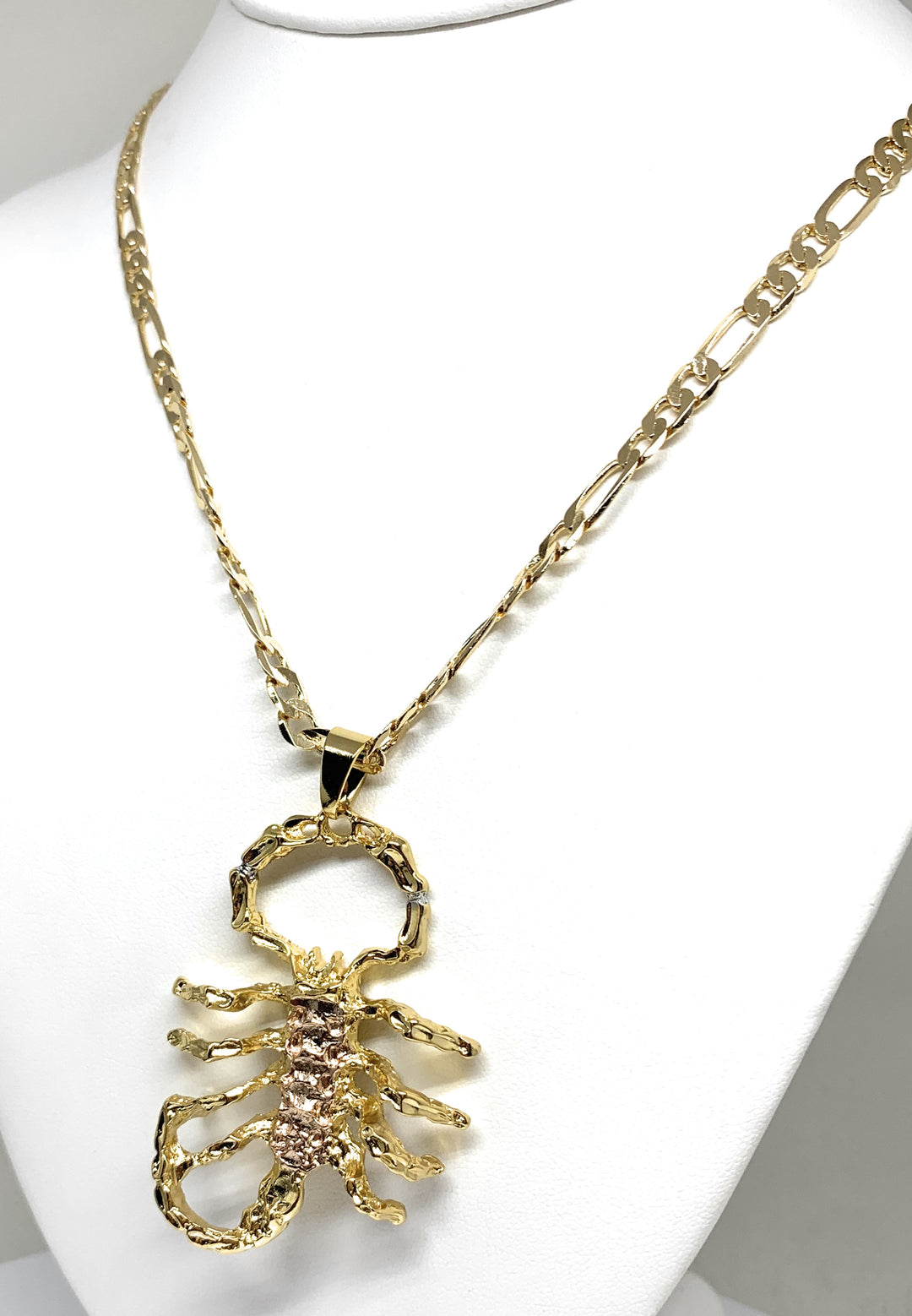 Gold Metal Scorpion Charm Body Chain Necklace – Fashion Jewelry With Rhinestones - View #5