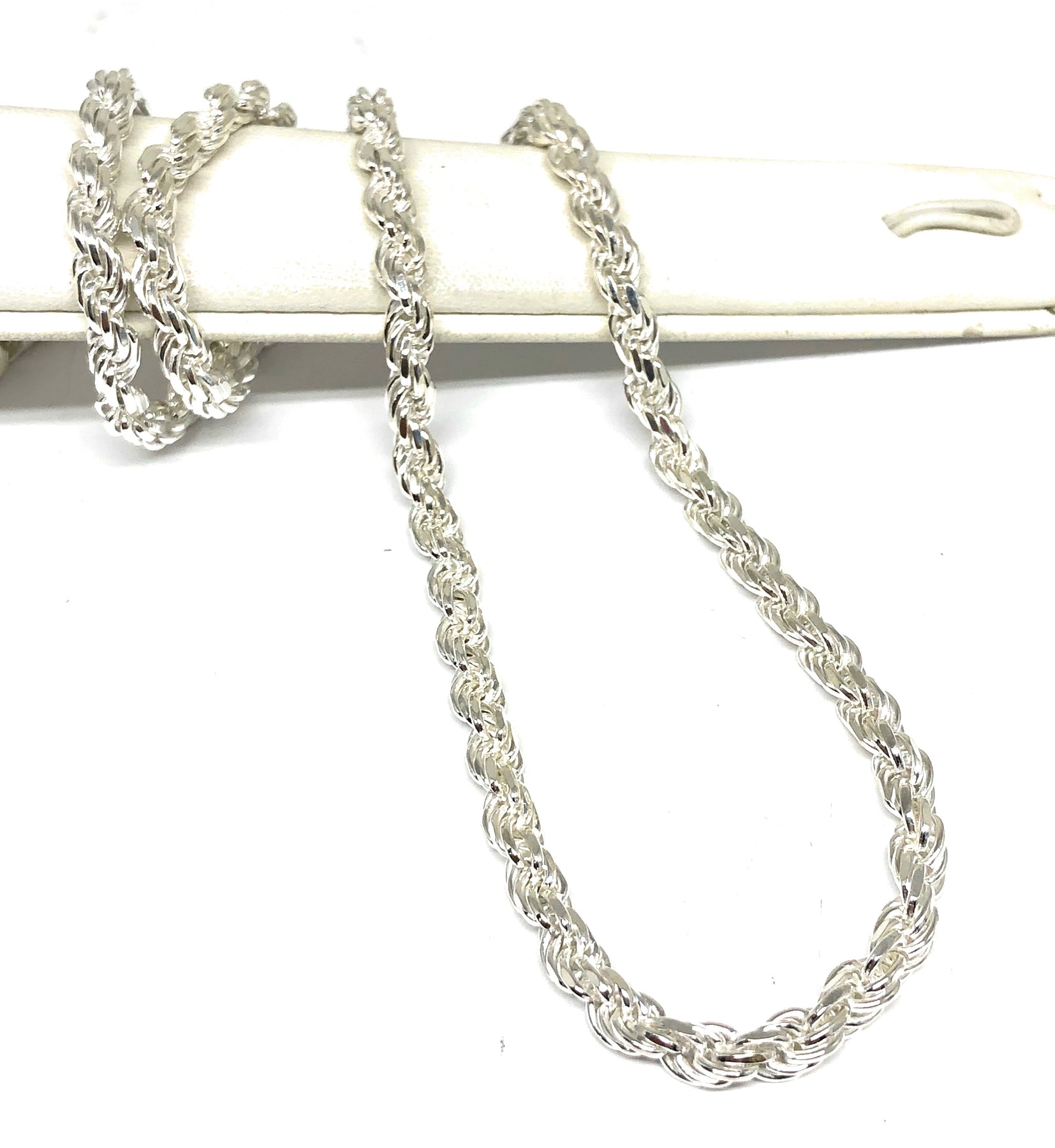 925 Silver Rope Chain 24-26 inch 5mm Width – Fran & Co. Jewelry Inc.