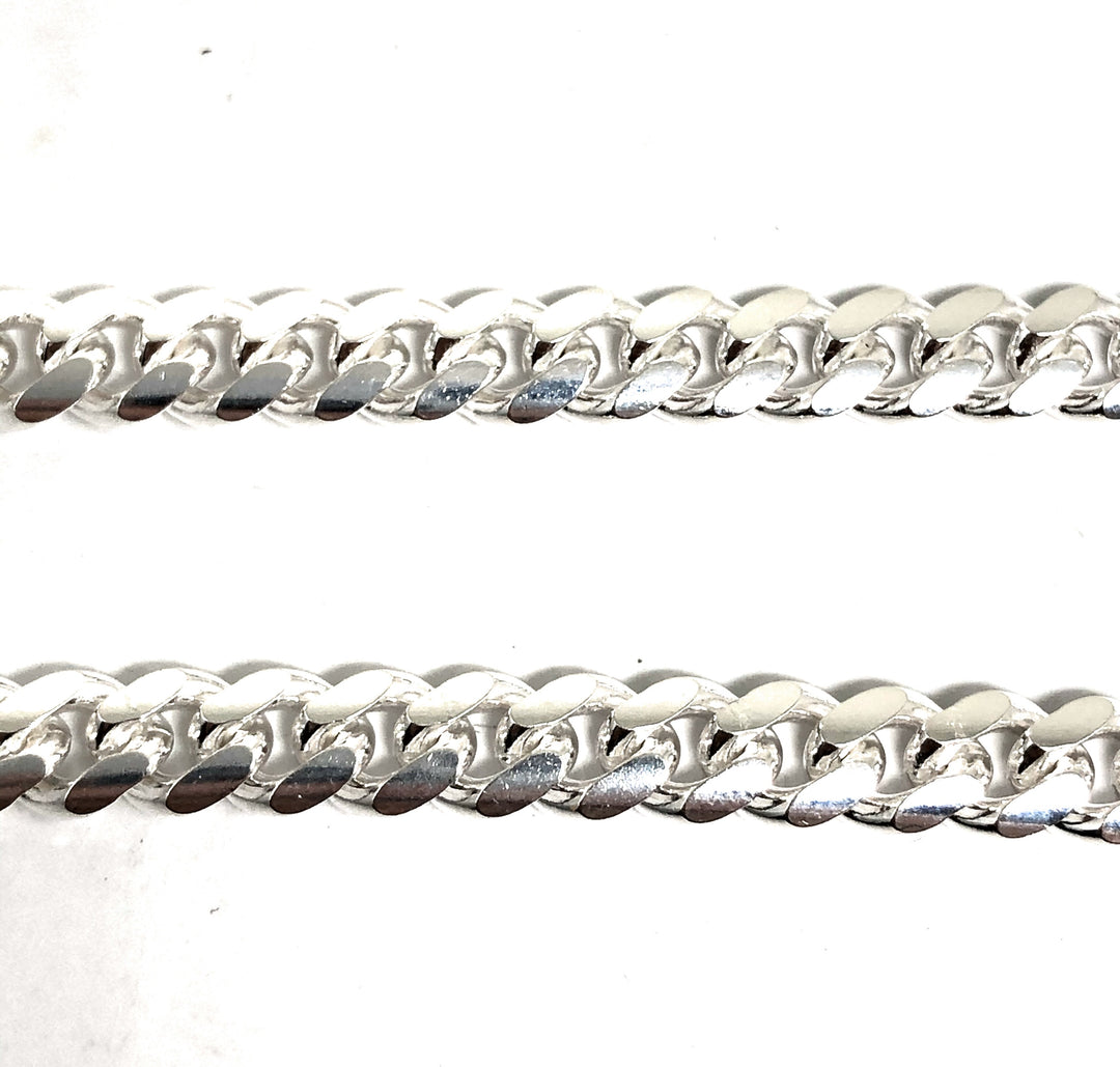925 Silver Classic Miami Cuban Link Chain 24,26,30 inch 6.3mm