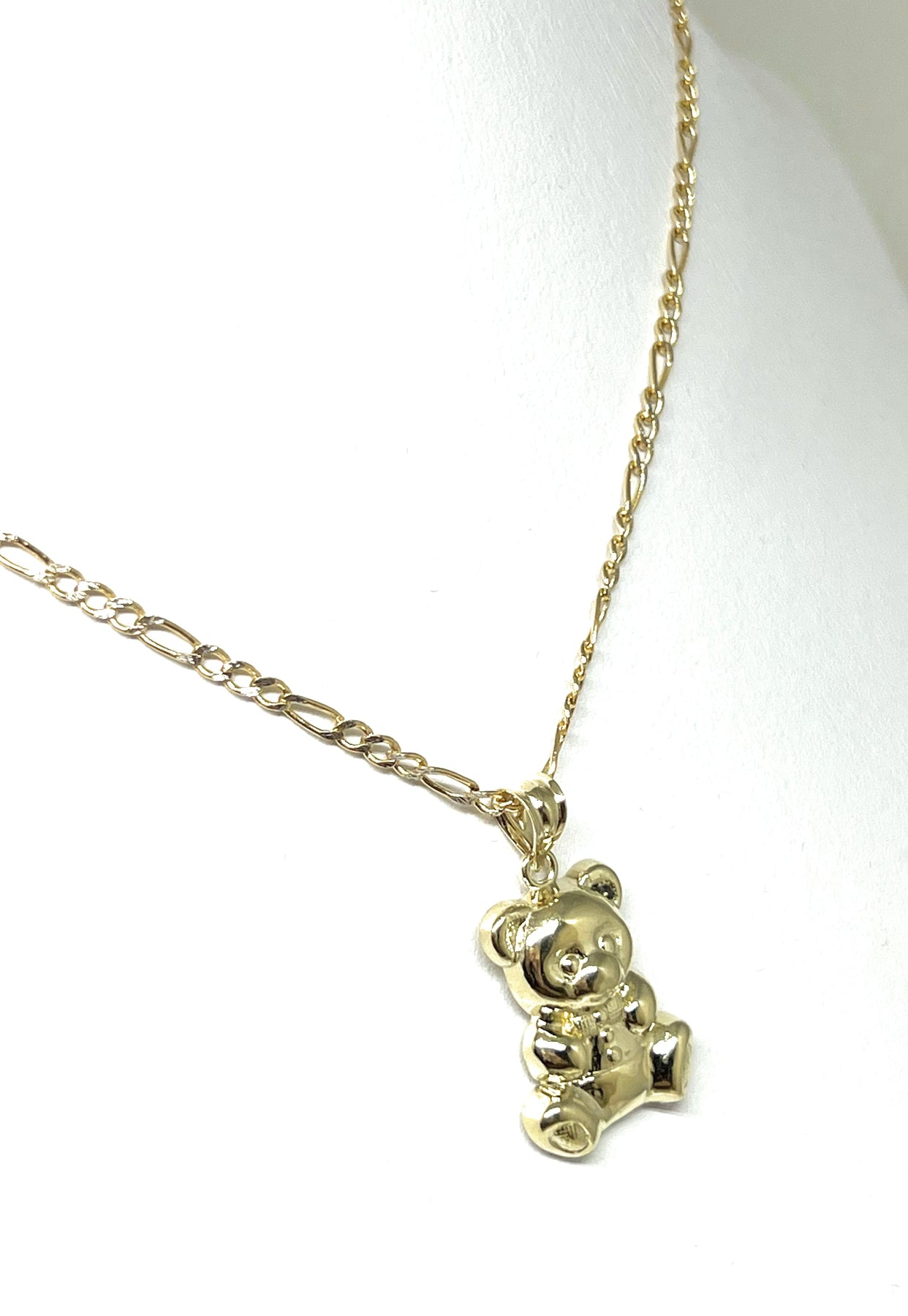 Solid Gold Teddy Bear Pendant – Fran & Co Jewelry