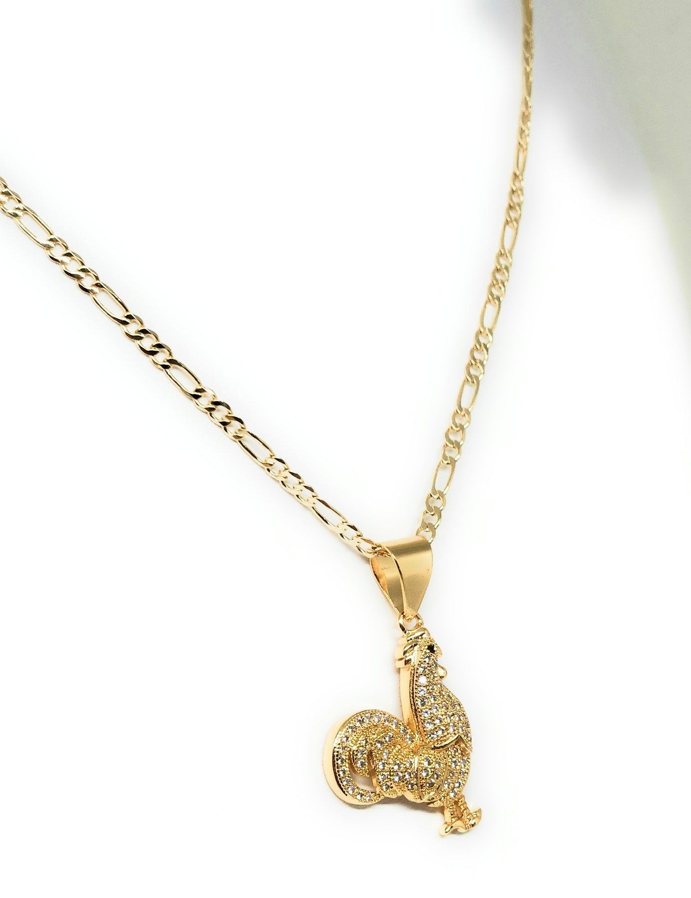 Figaro Chain 24 inches Gold Laminated 14k DC112 Figaro Chain 24 inches Gold Laminated 14k DC112