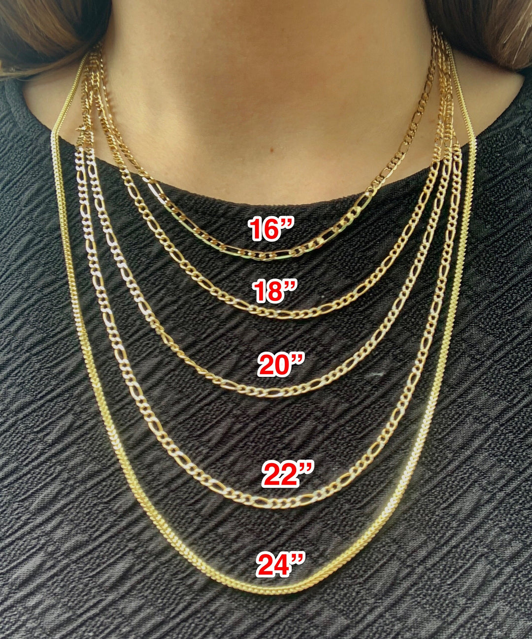 14k Solid Gold Franco Chain 20 - 24 inch 1.4-1.8mm (Semi-Hollow