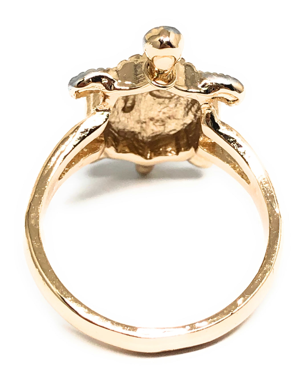 Gold Plated Tri-Color Turtle Ring Anillo – Fran & Co. Jewelry Inc.