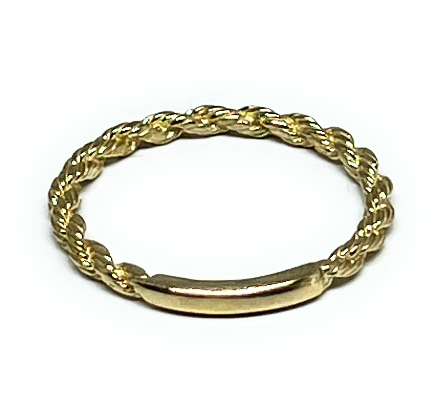 Golden Rope Ring 10k Solid Gold Yellow Rope Ring – Fran & Co. Jewelry Inc.