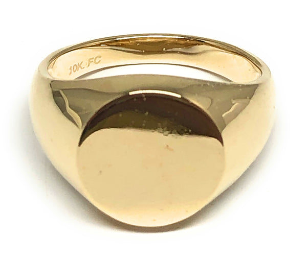 10k Solid Gold Classic Signet Ring (FC 125) – Fran & Co. Jewelry Inc.