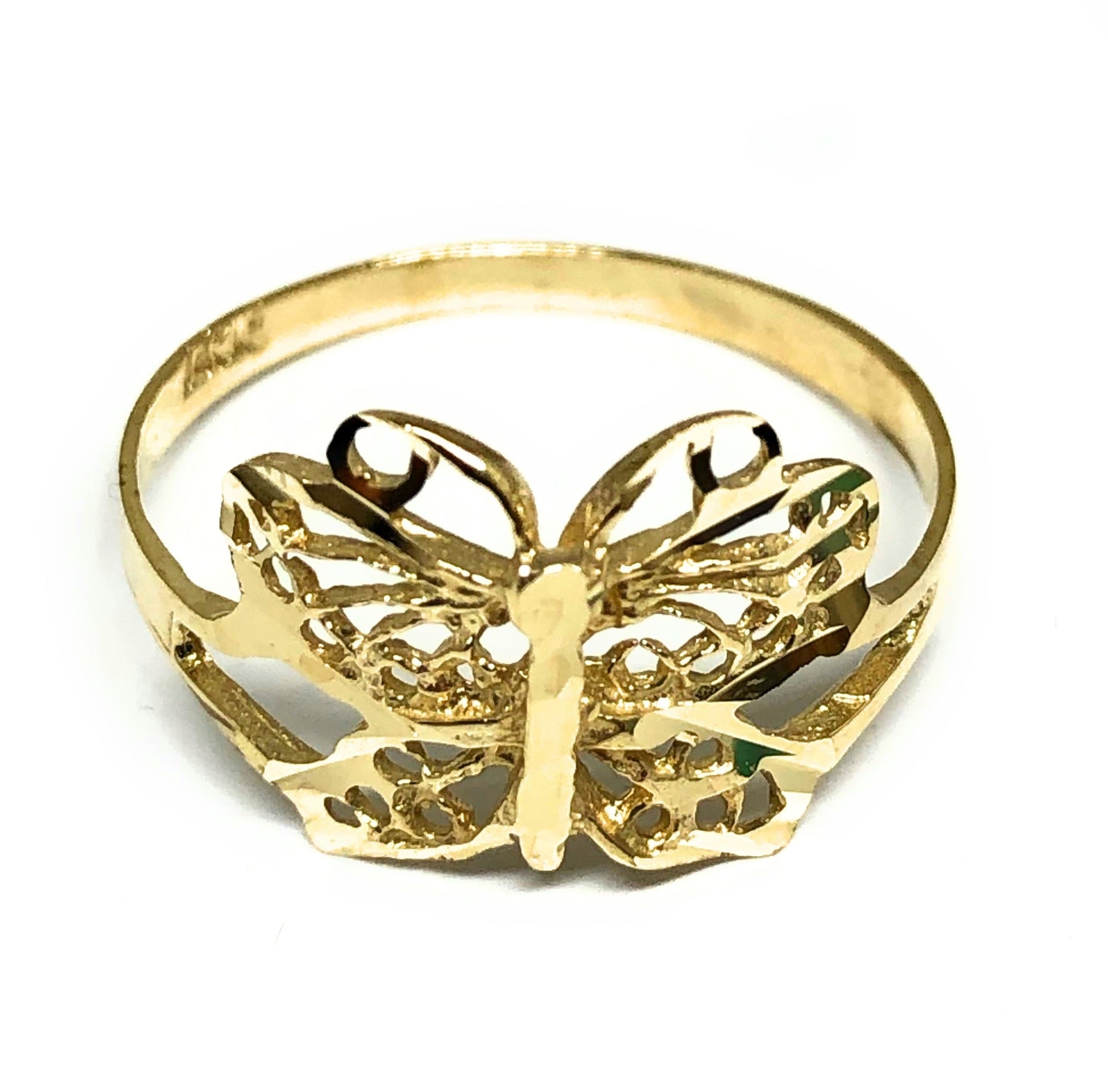 Buy Butterfly Ring, Yellow Gold, Free Shipping, 10k Yellow Gold, Women  Yellow Gold, Yellow Gold Rings, Solid Yellow Gold, Butterfly Rings Online  in India - Etsy