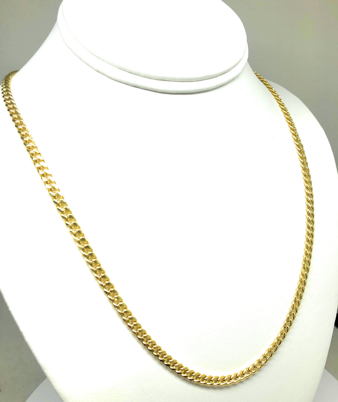 14K YG Miami Cuban Link Chain ネックレス 4.5 14k Solid Gold Yellow MIAMI Cuban Link Chain 18-24 inches 4.5mm