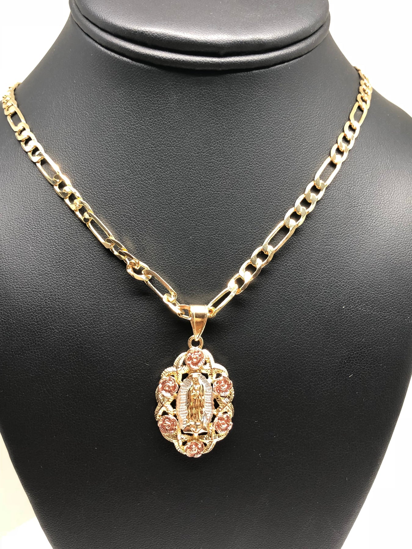 Gold Plated Virgin Mary Guadalupe – Fran & Co. Jewelry Inc.
