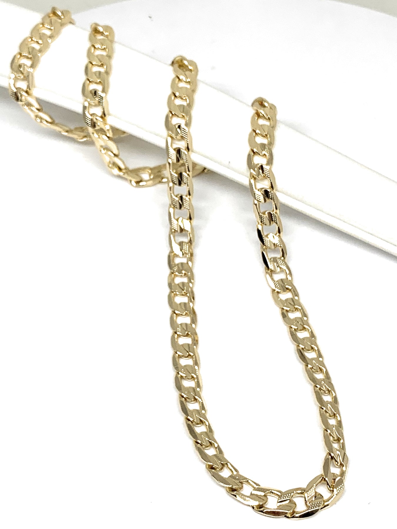 Men's Double Cuban Link Chain Necklace