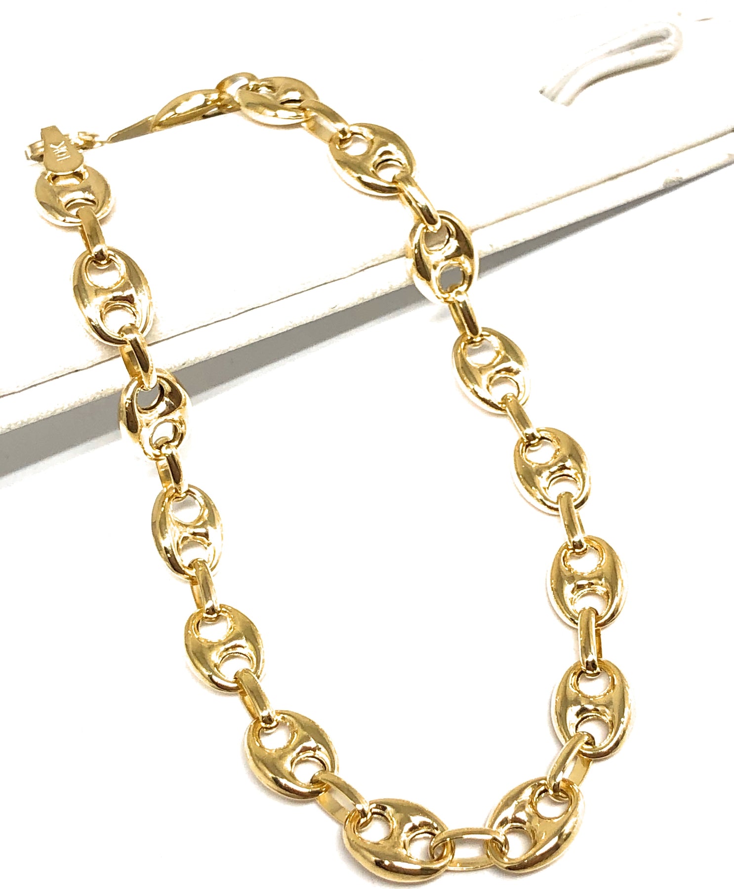 Solid Gold "Gucci" Cadena de enlace 16-24 pulgadas & Co Jewelry