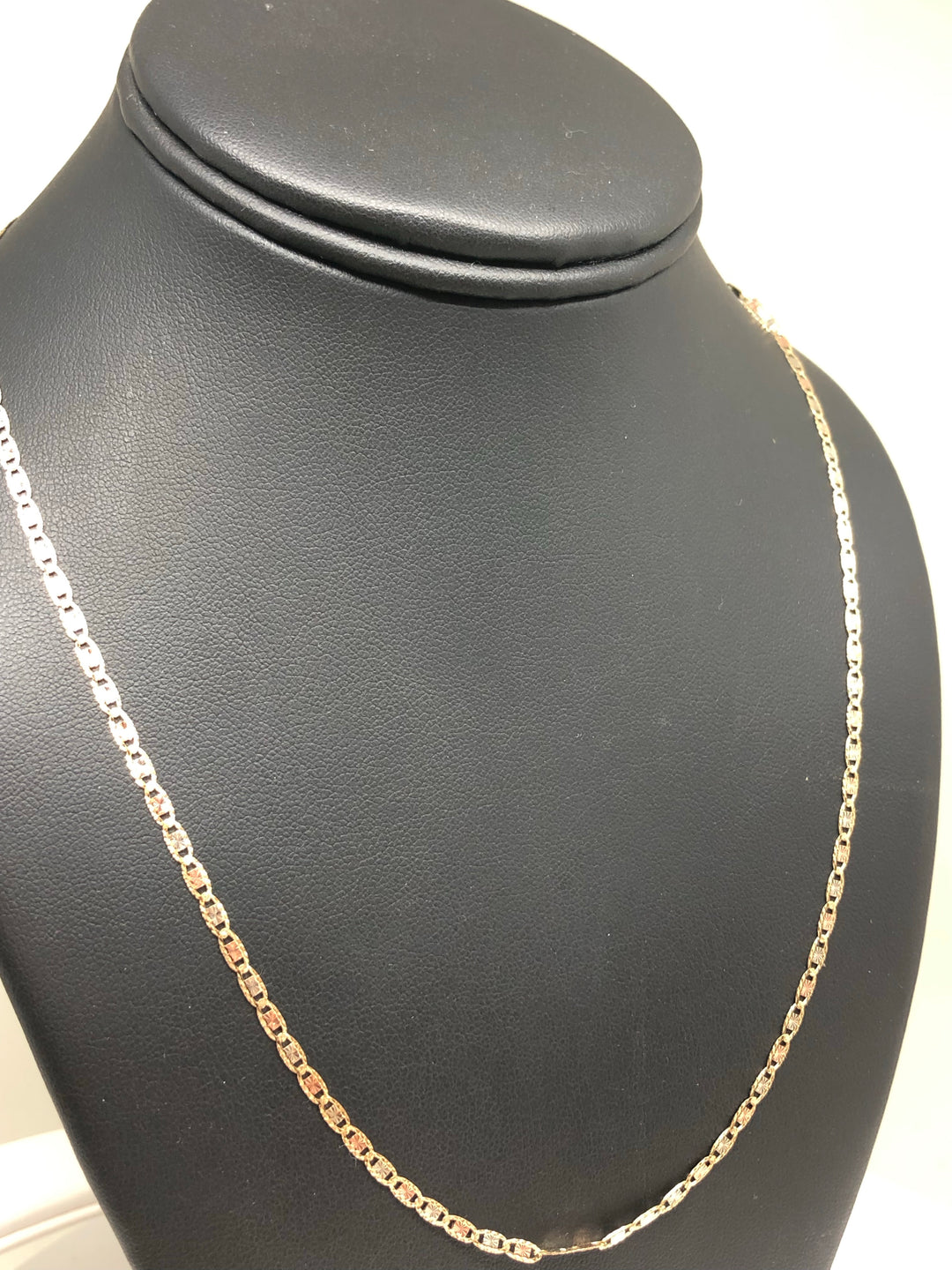 りん✧14kgf 14k Solid Gold Tri-Color Valentina Chain 16 - 24 inch 2mm (Full